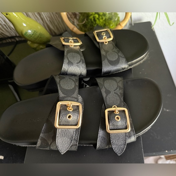 ALLANAH SIG SANDAL IN BLACK . Worn a few times. Clean. Comes in box. - Picture 1 of 4